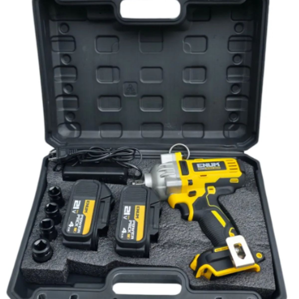 PROTOOL - Llave de Impacto Inalámbrica 850Nm 21V Meineng/Enum 2 Baterías
