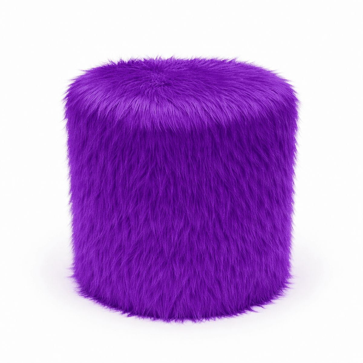 PUFF BOGOTA - Puff circular Peluche Violeta