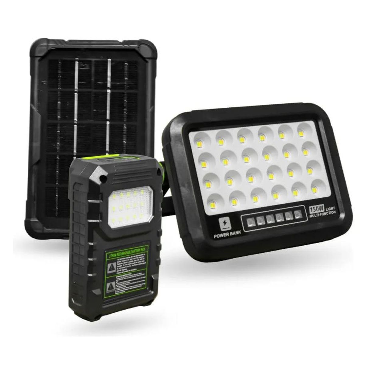 Reflector Led Solar 150w Profesional Power Bank 4500mah Lámpara ...