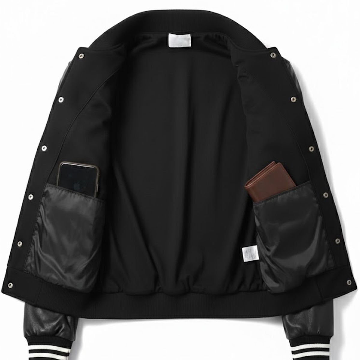 THE CLOTHING COMPANY - Chaqueta Beisbolera Cuero Mujer Algodon Perchado GNRC