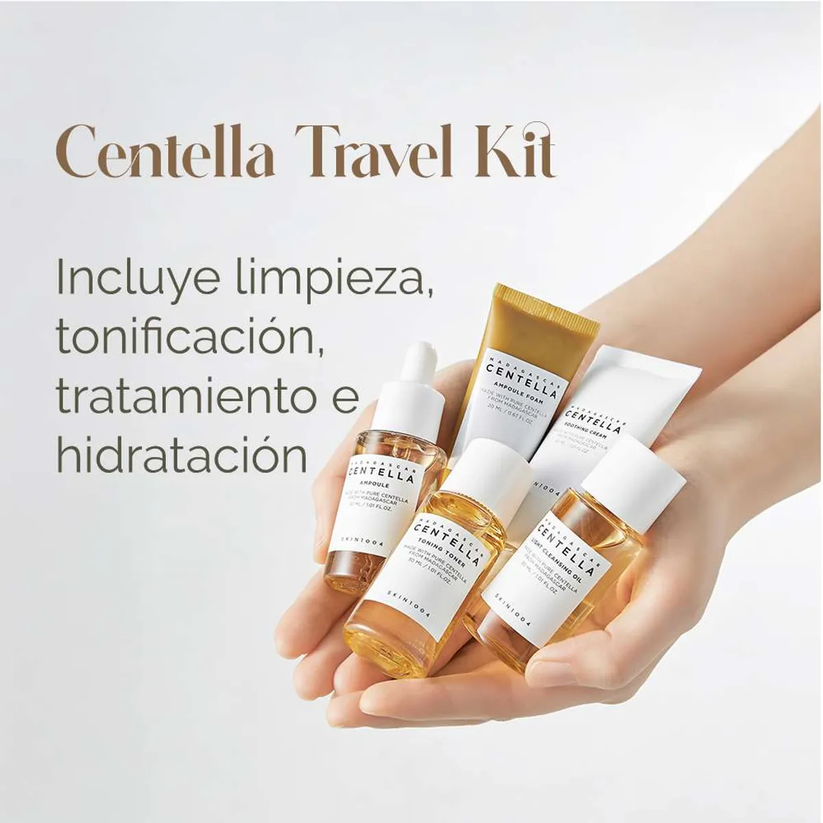 SKIN1004 - SKIN1004 Madagascar Centella Travel Kit - Set de 5 piezas Viajero