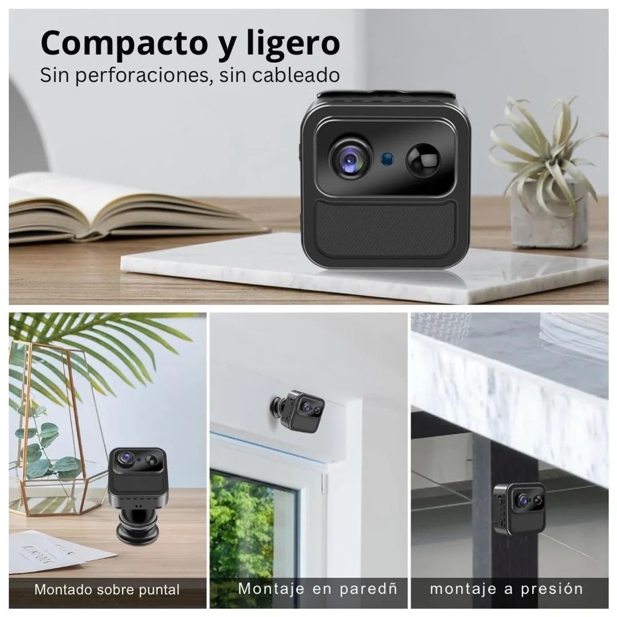 GENERICO - Mini Cámara Espía 4K WiFi R9  Cámara Oculta Compacta Ultra HD
