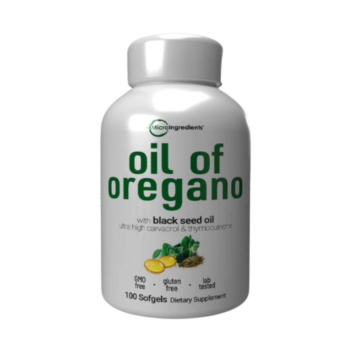 NATURAL MEDICINE - Capsulas de Aceite de Oregano MicroIngredients x 100