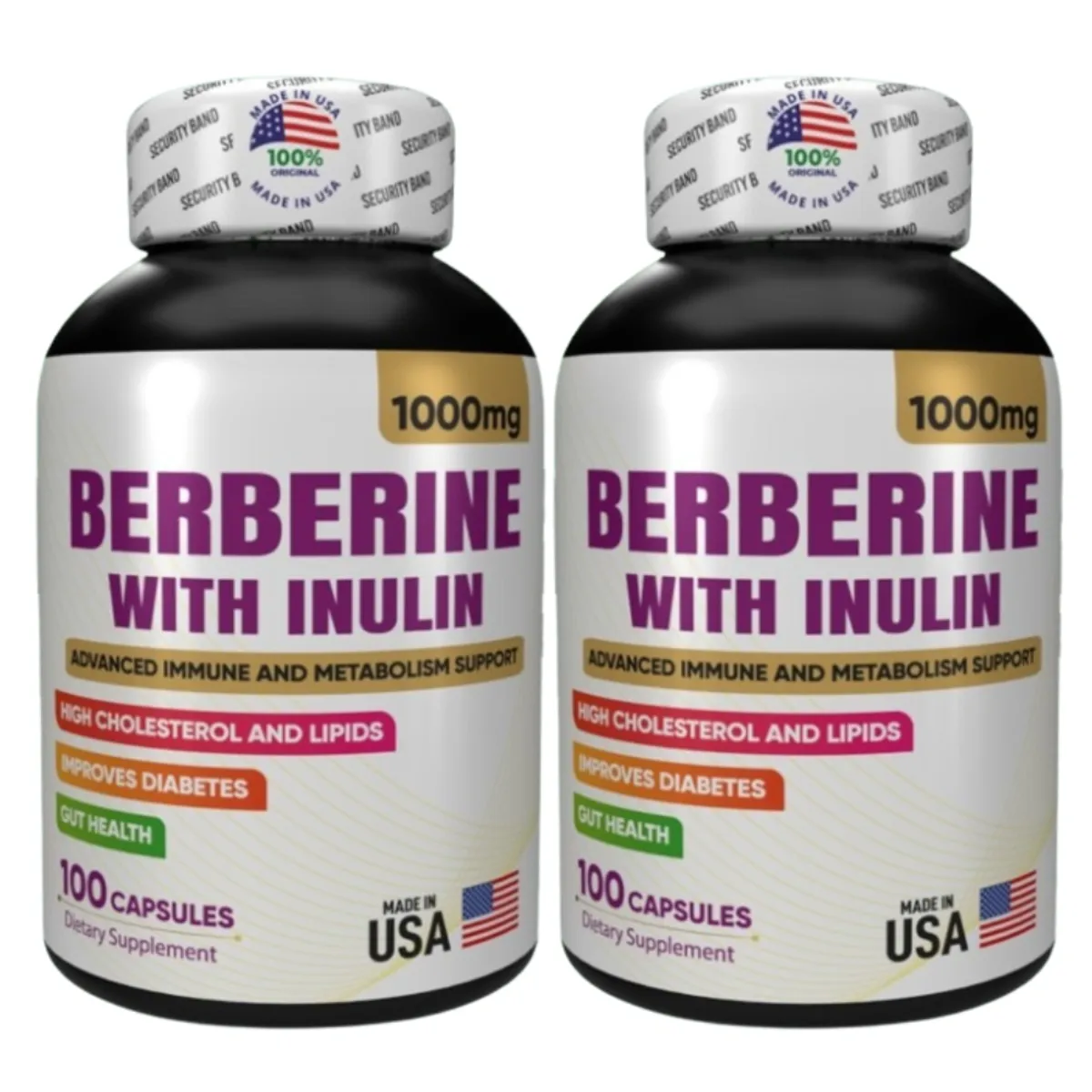NATURAL MEDICINE - Berberina con Inulina - Colesterol, Peso y Salud Digestiva x2
