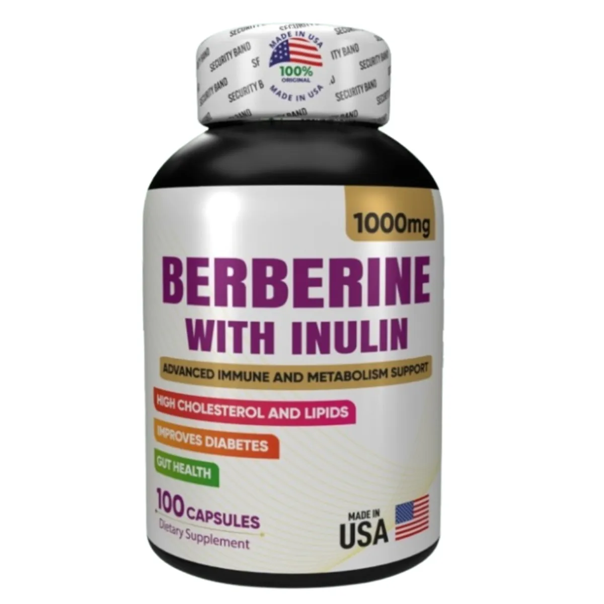 NATURAL MEDICINE - Berberina con Inulina - Bienestar Integral y Salud Metabólica x100 capsulas
