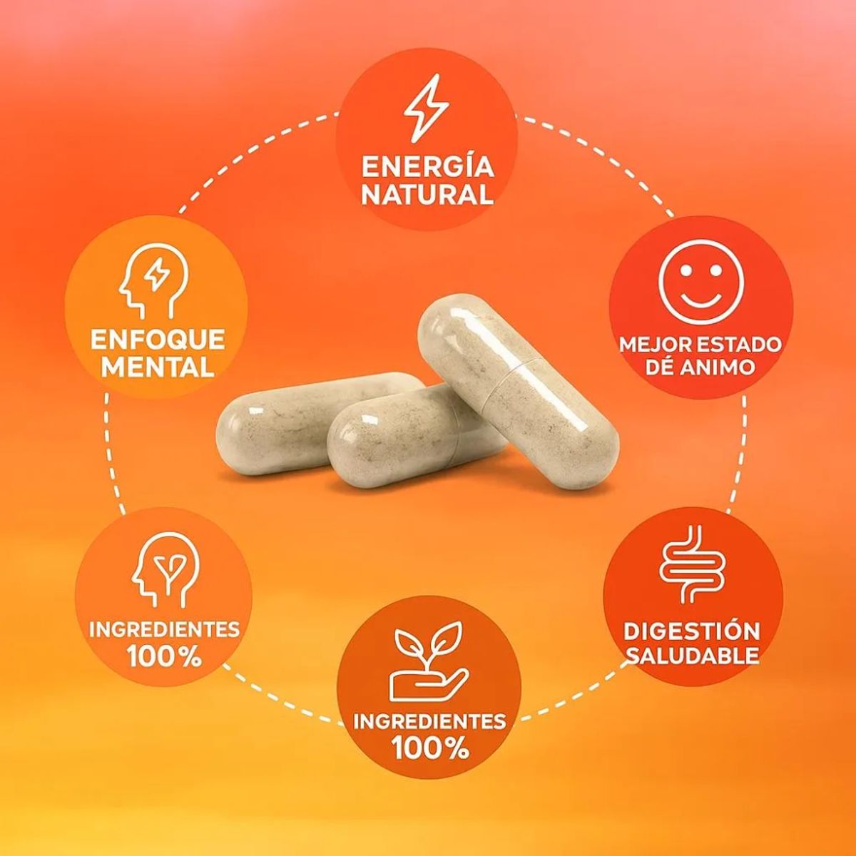 NATURAL MEDICINE - Yerba Magic Capsulas - Energía Natural y Productividad x3