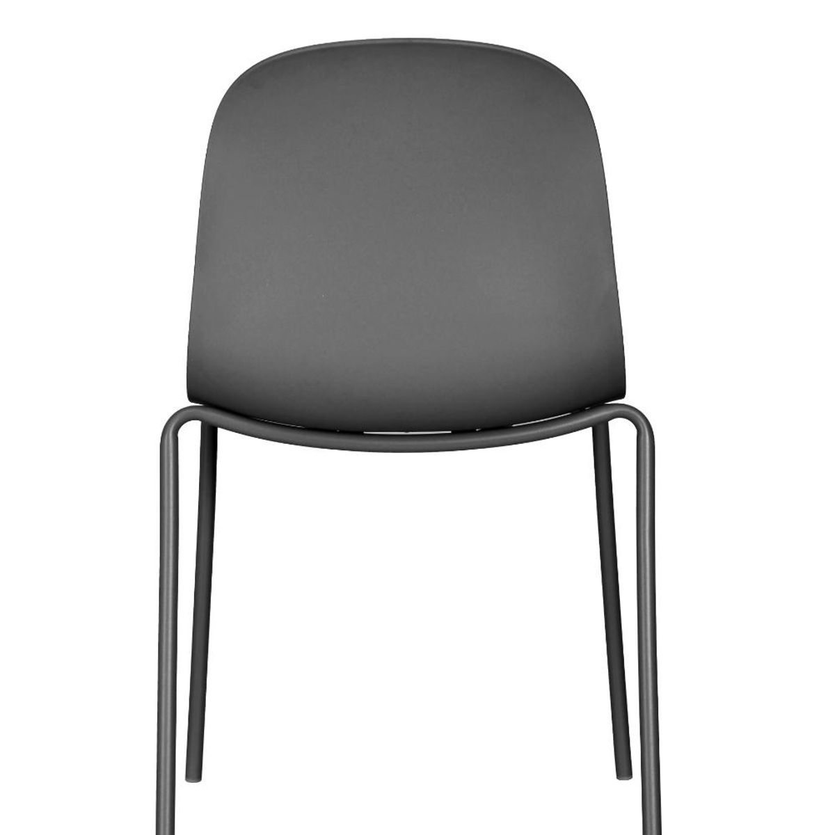 RTA DESIGN - Silla Comedor Minimalista Aira, Color Gris Oscuro, con Cojin de Tela