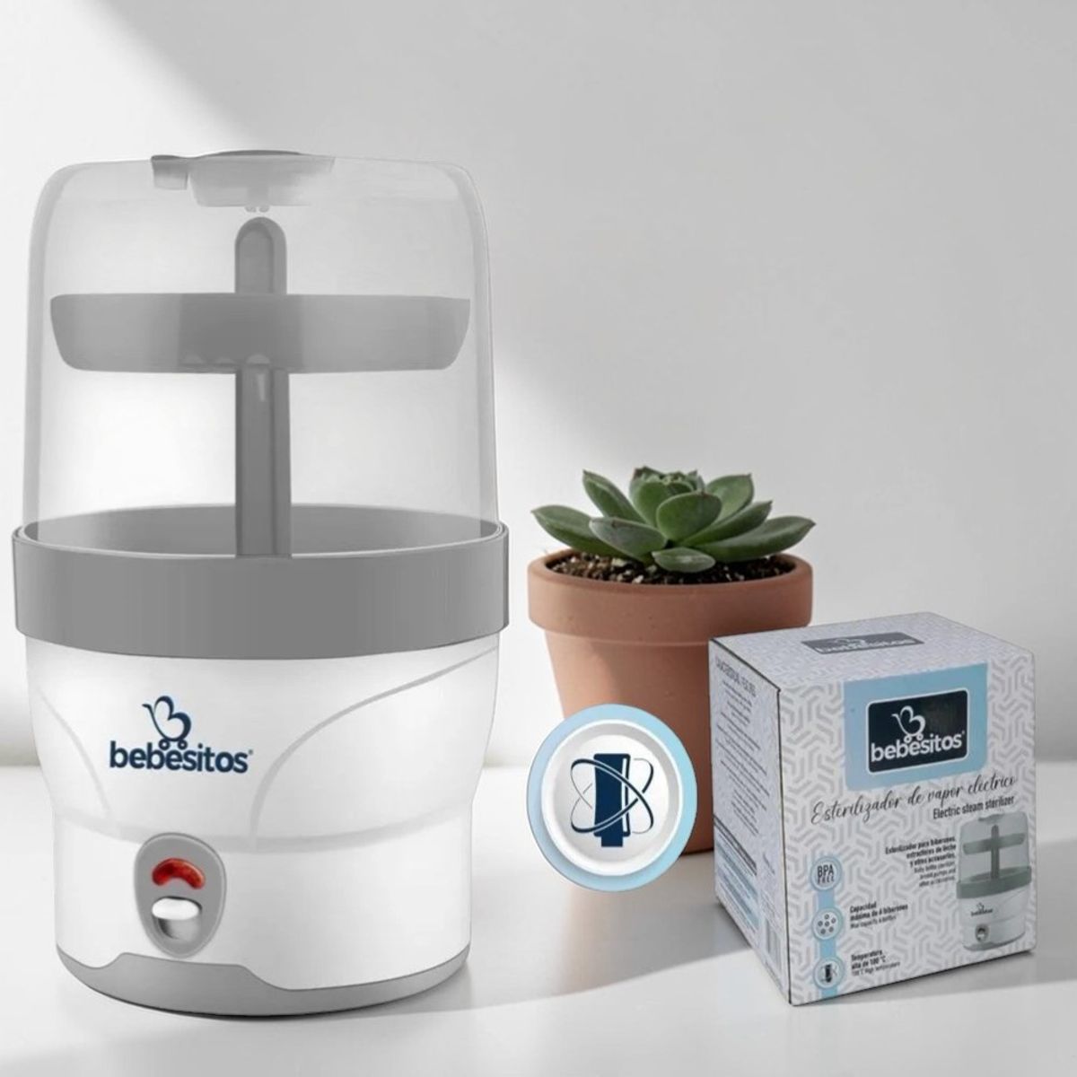 BEBESITOS - Esterilizador De Vapor Teteros Biberones Bebé Bebesitos BBX-100