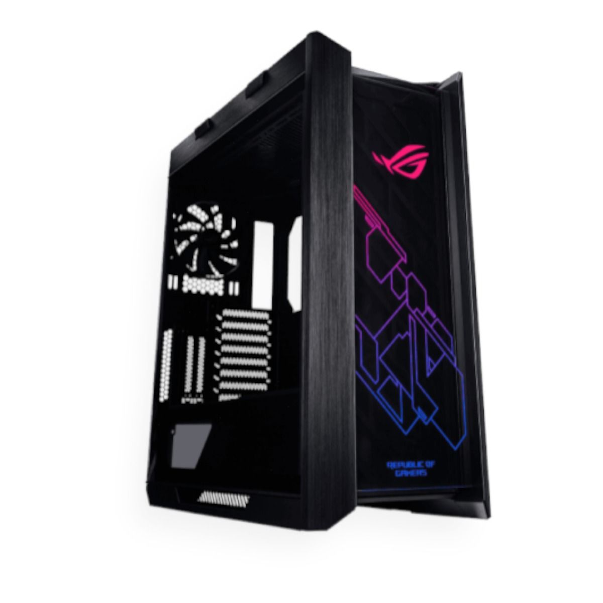 ASUS - Caja Asus Rog Strix Helios Gx601 Vidrio Templado Rgb + 1 Fan Negro