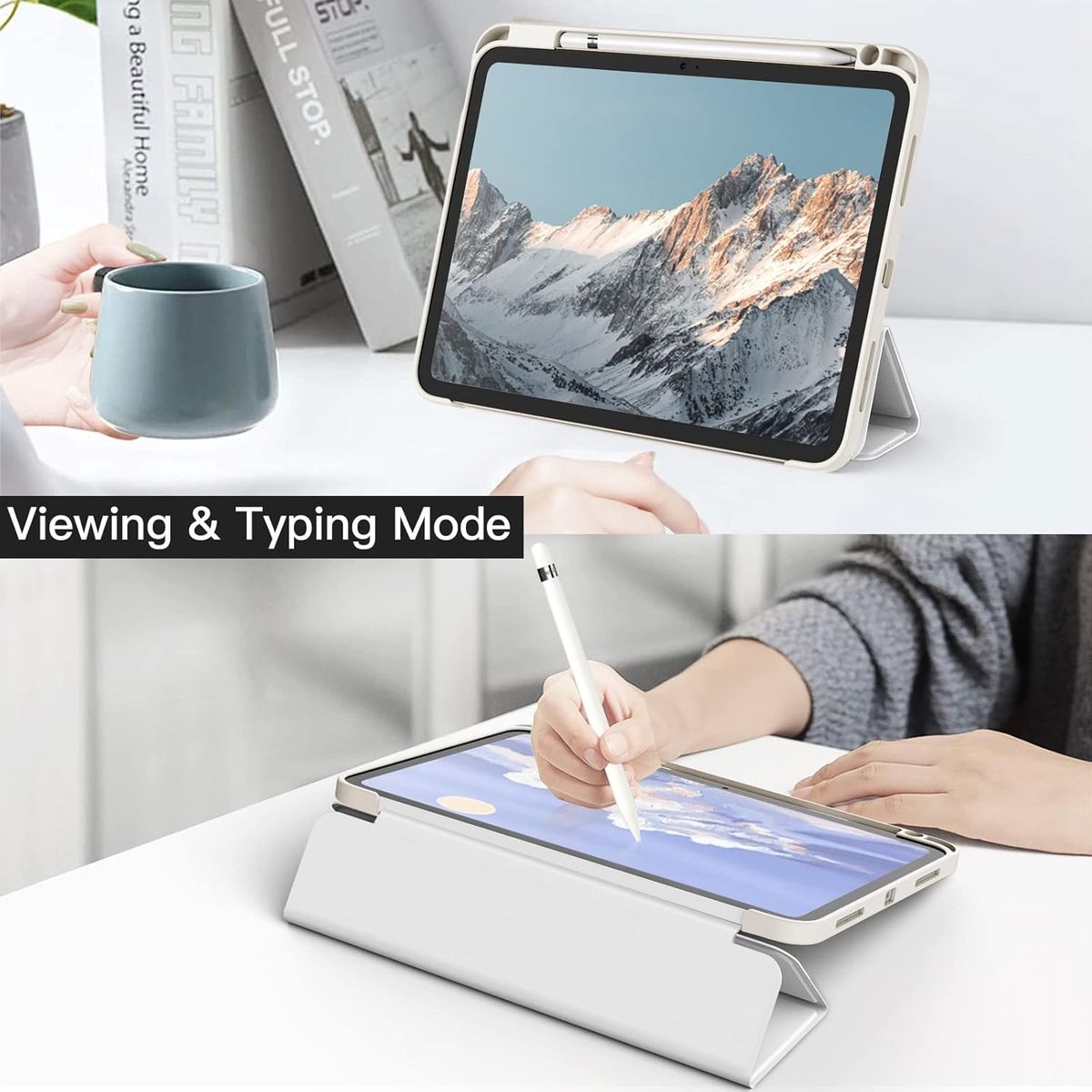 GENERICO - Forro Funda Smart Case cristal transparente Para iPad a16-10ma gen
