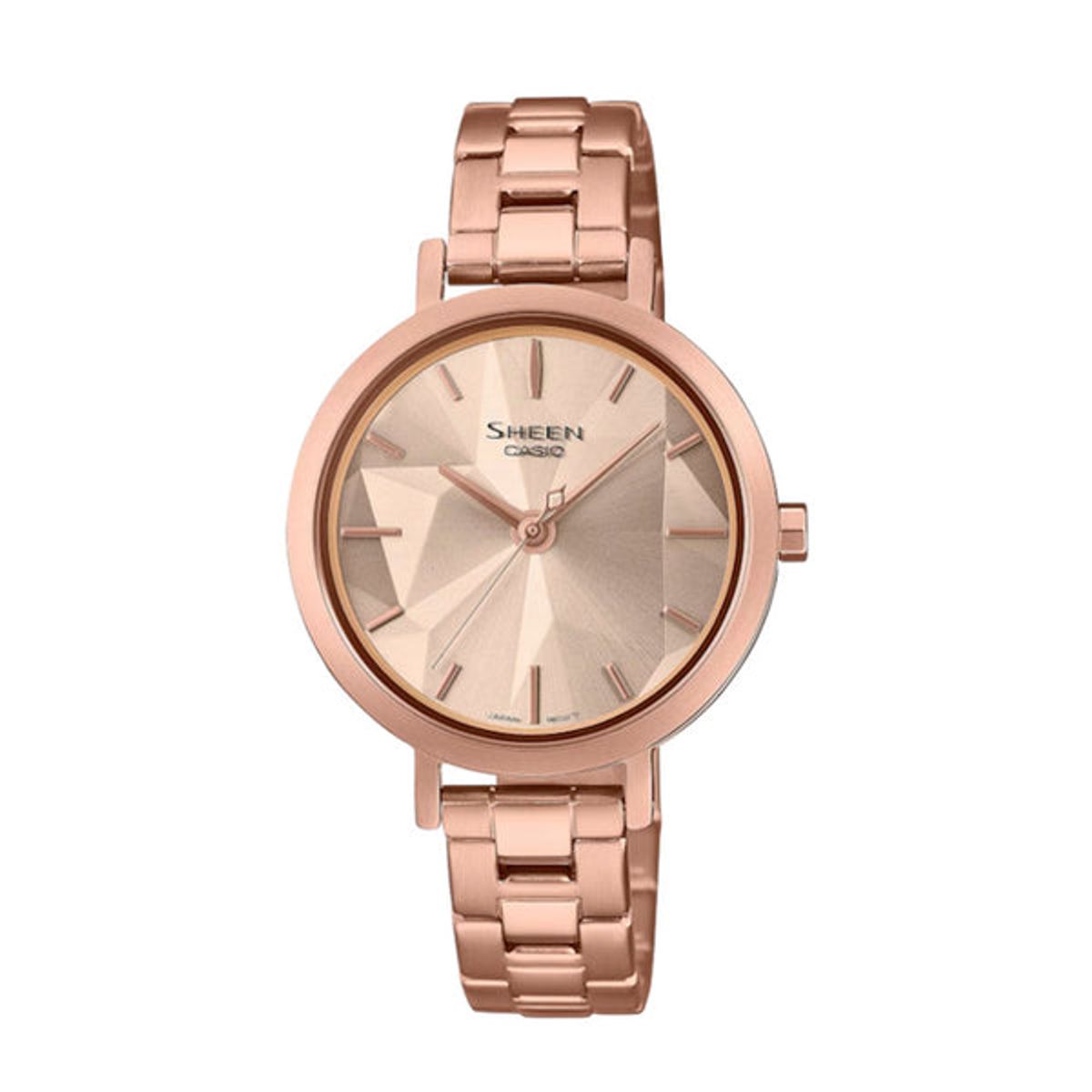 CASIO - RELOJ PARA MUJER CASIO SHEEN SHE-4558PG-4AUDF -ROSADO