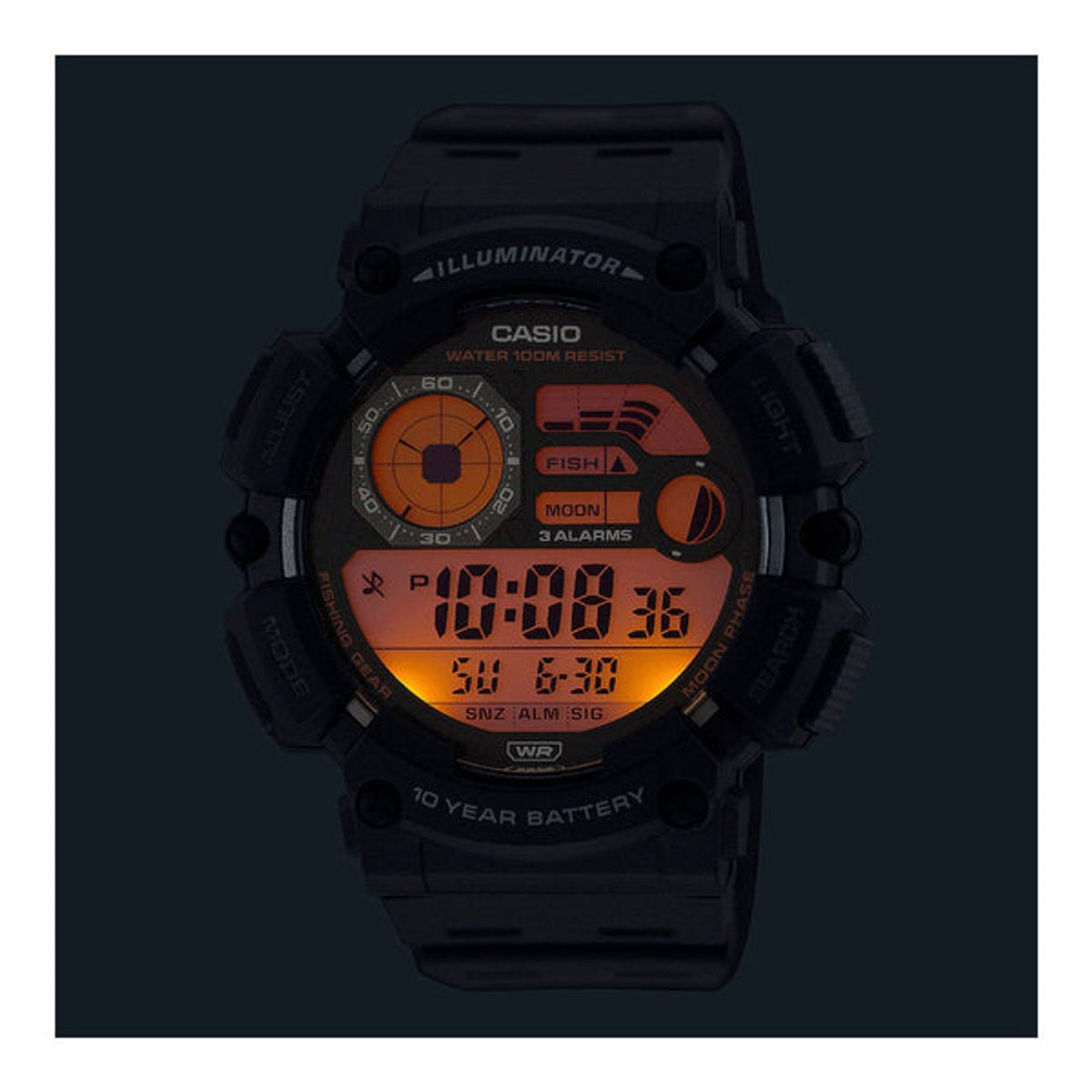 CASIO - RELOJ PARA HOMBRE CASIO WS-1500H-1AVDF -NEGRO