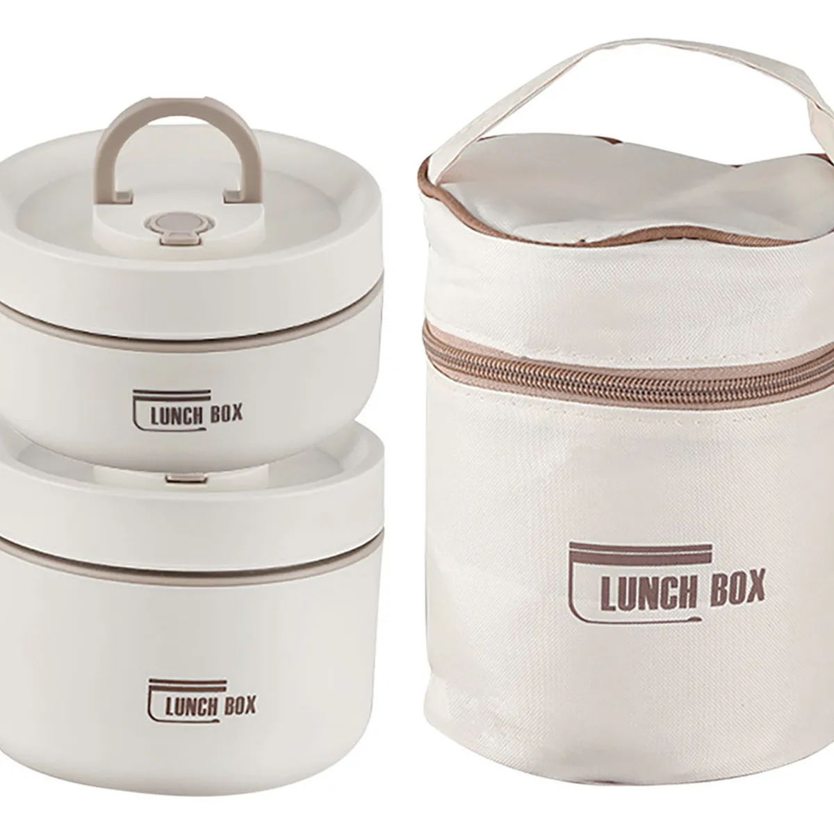 MILOPTS - Lunch Box Lonchera Térmica Portacomidas Acero Inoxidable X 2