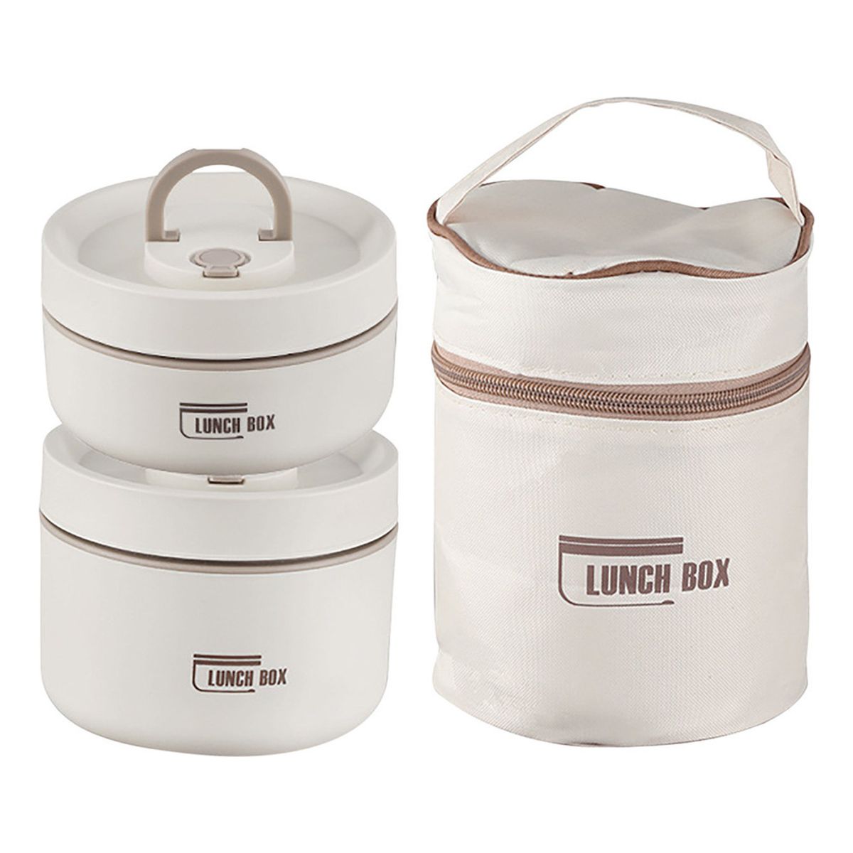 MILOPTS - Lunch Box Lonchera Térmica Portacomidas Acero Inoxidable X 2