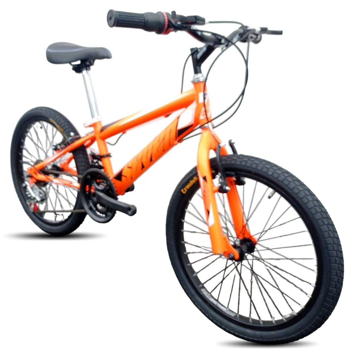 ATILA - Bicicleta para Montaña Rin 20 para Niño / Naranja-Negro