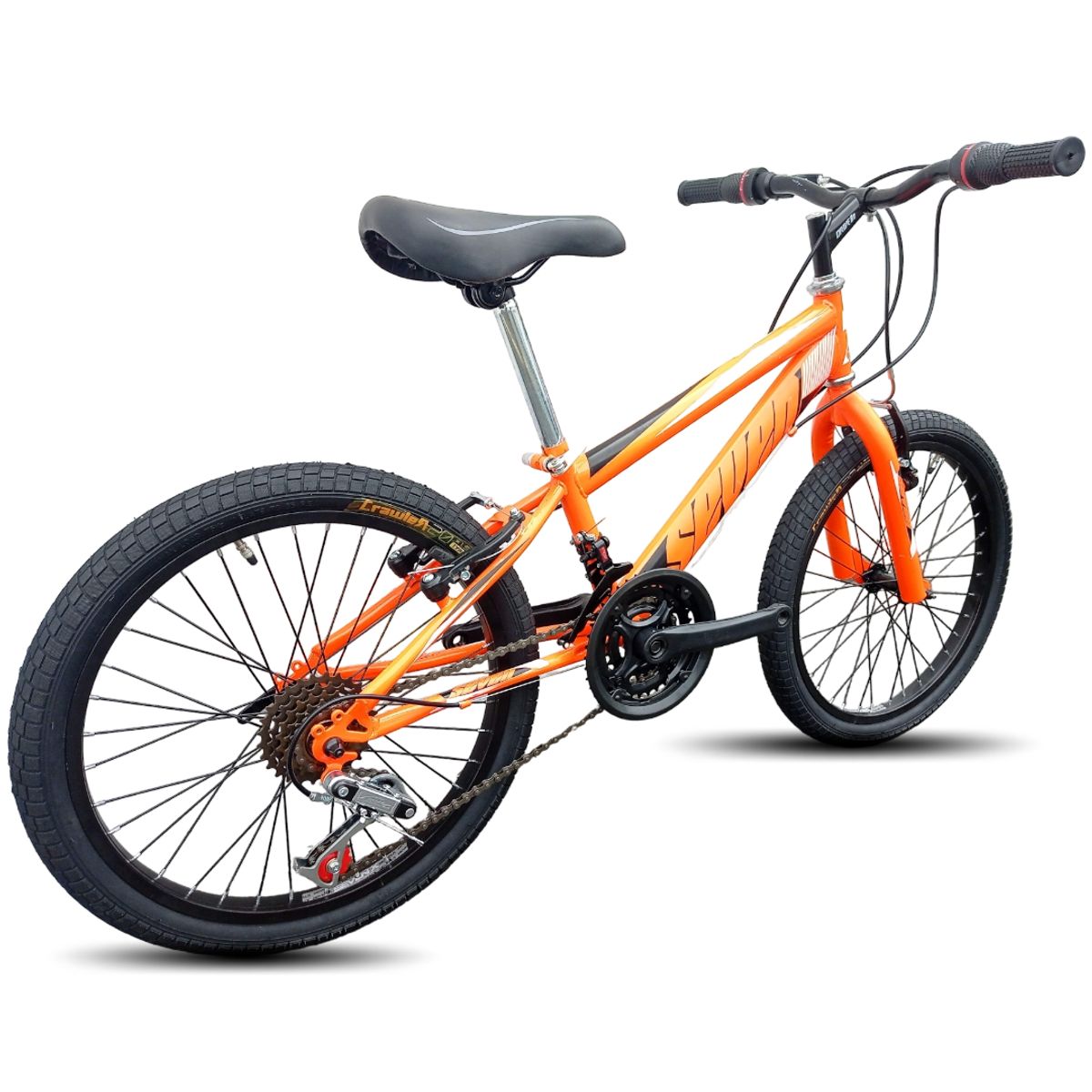 ATILA - Bicicleta para Montaña Rin 20 para Niño / Naranja-Negro