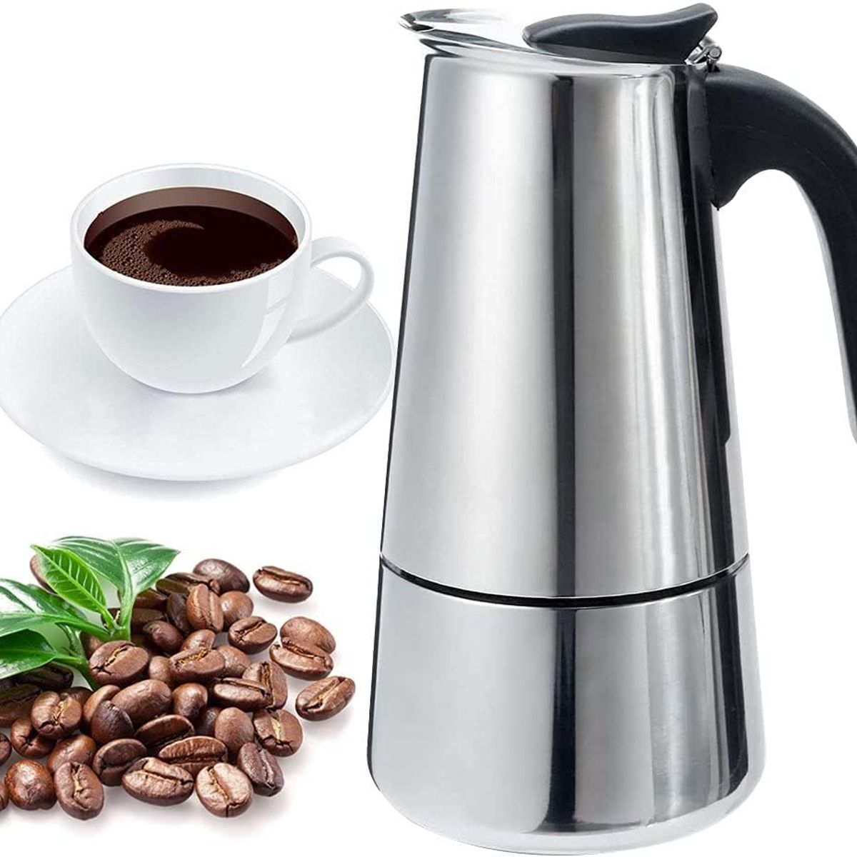 GENERICO - Cafetera Italia 9 Tazas Cafe Espresso Bebidas Calientes