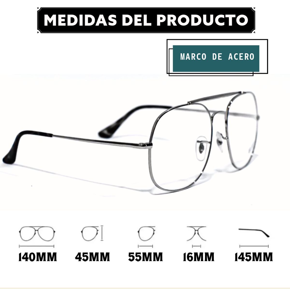 BUHO PARIS - Montura de Alta Calidad en Acero Unisex