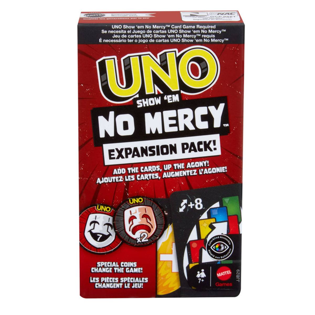 UNO - Juego de Cartas Paquete de Expansión UNO No Mercy