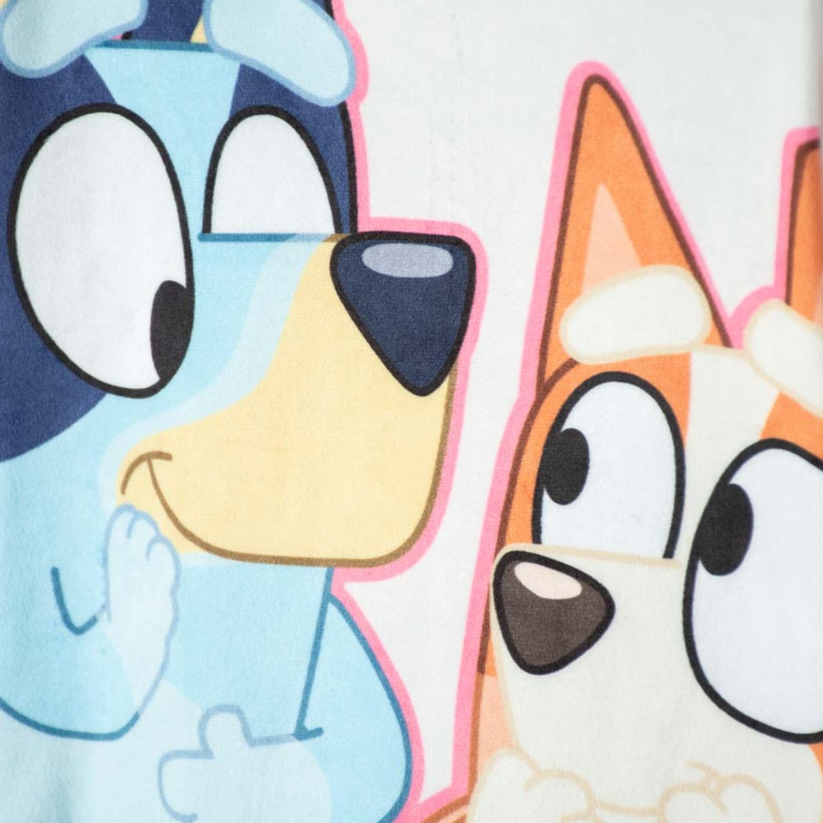 BLUEY - Pijama de Bluey multicolor tela tipo fleece para niña 2T a 6T