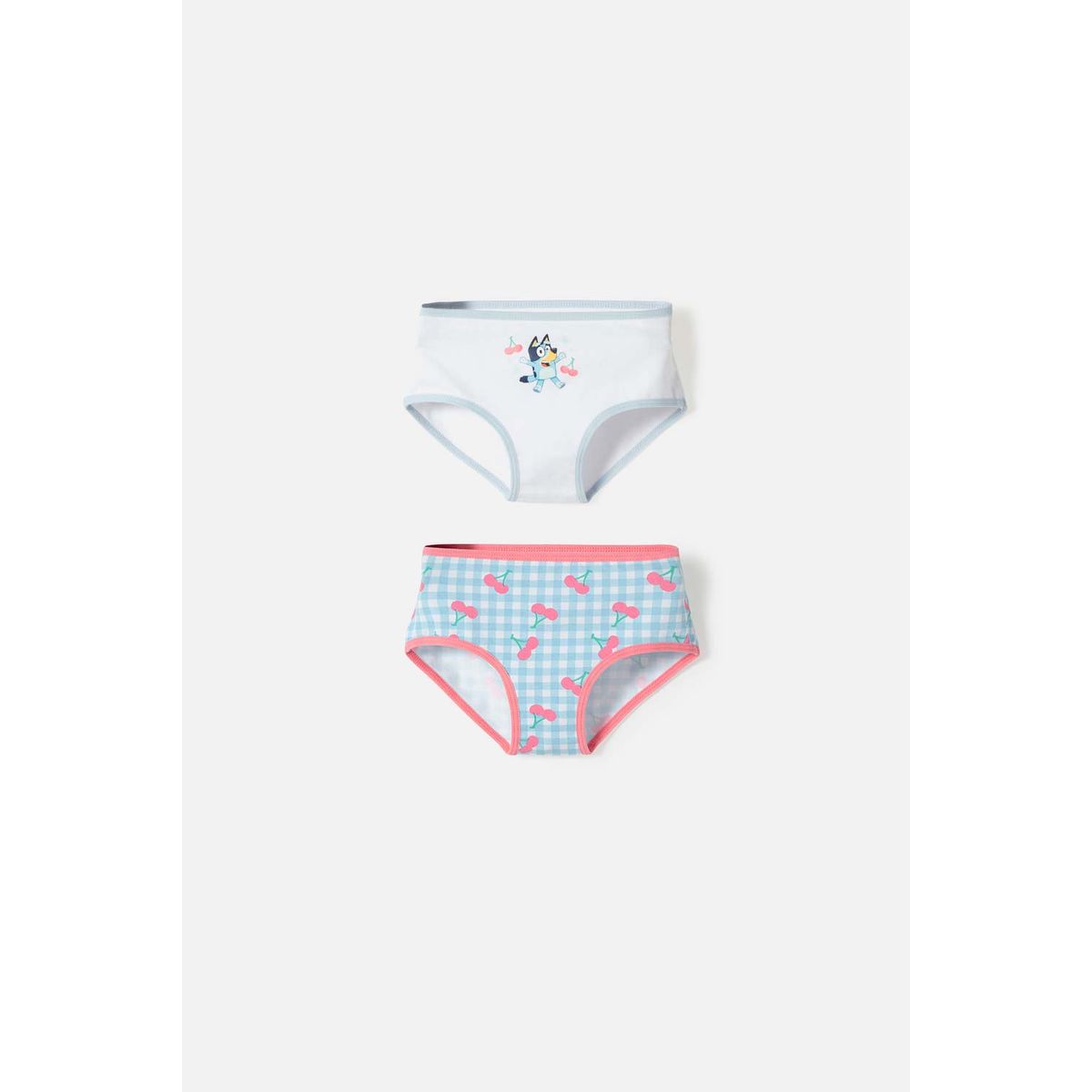 BLUEY - Pack X2 panties de Bluey blanco para niña 2T a 6T