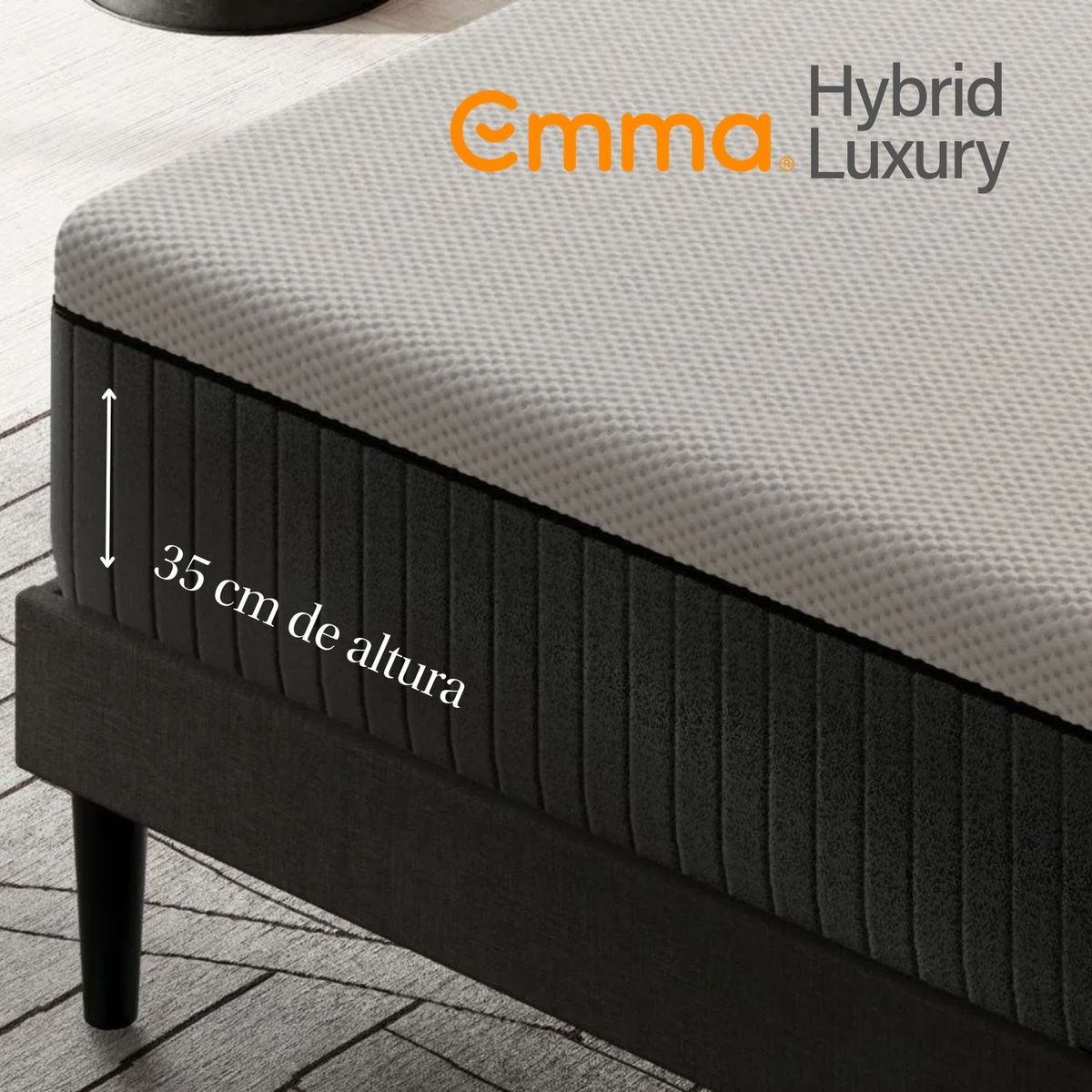 EMMA - Colchón Emma Luxury Doble 35 cm Frescura Inteligente con Tecnología ThermoSync