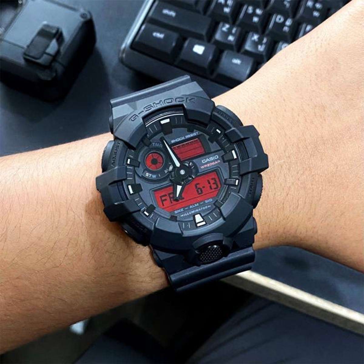 G-SHOCK - RELOJ CASIO G-SHOCK GA-700BBR-1ADR - NEGRO