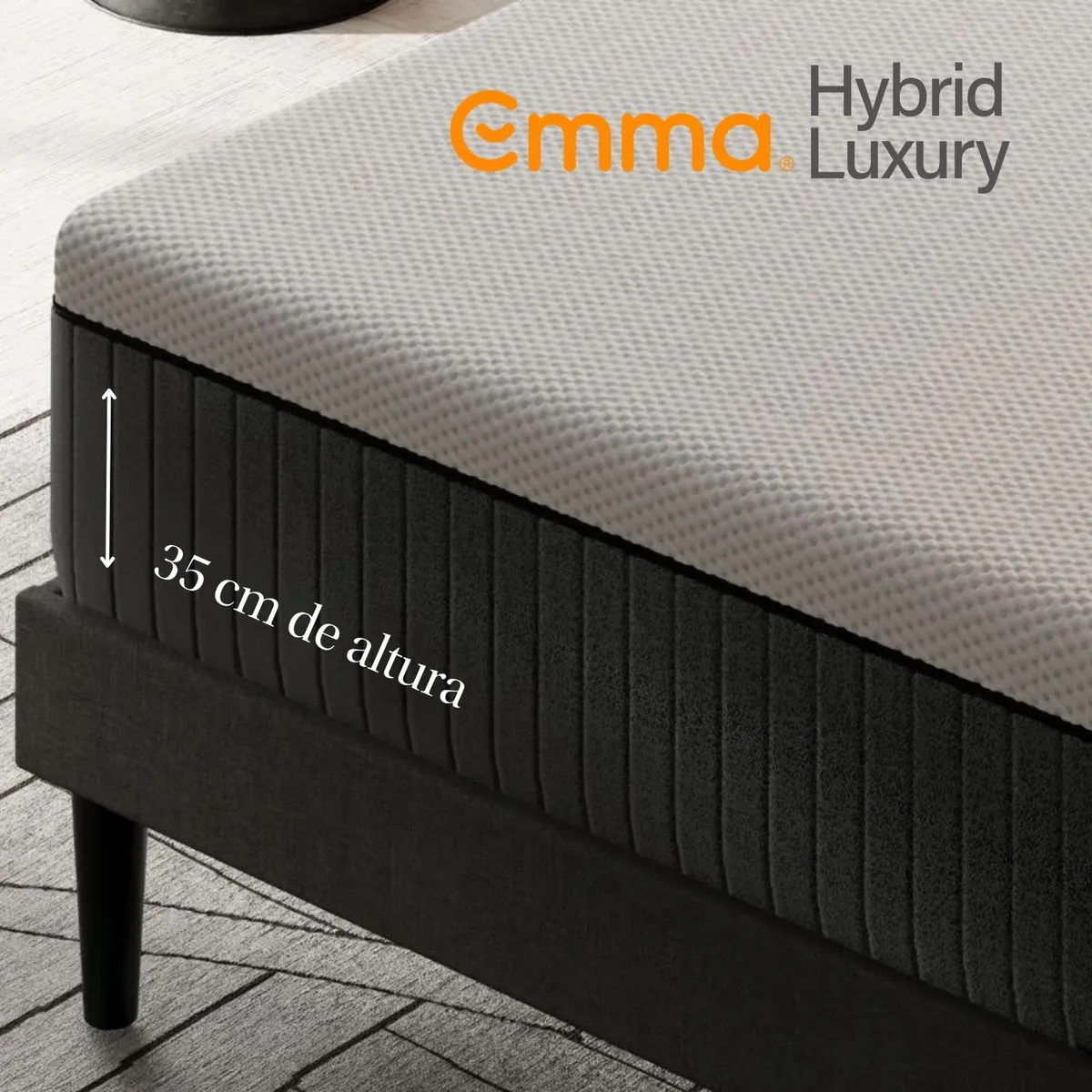 EMMA - Colchón Emma Luxury Queen 35 cm Frescura Inteligente con Tecnología ThermoSync