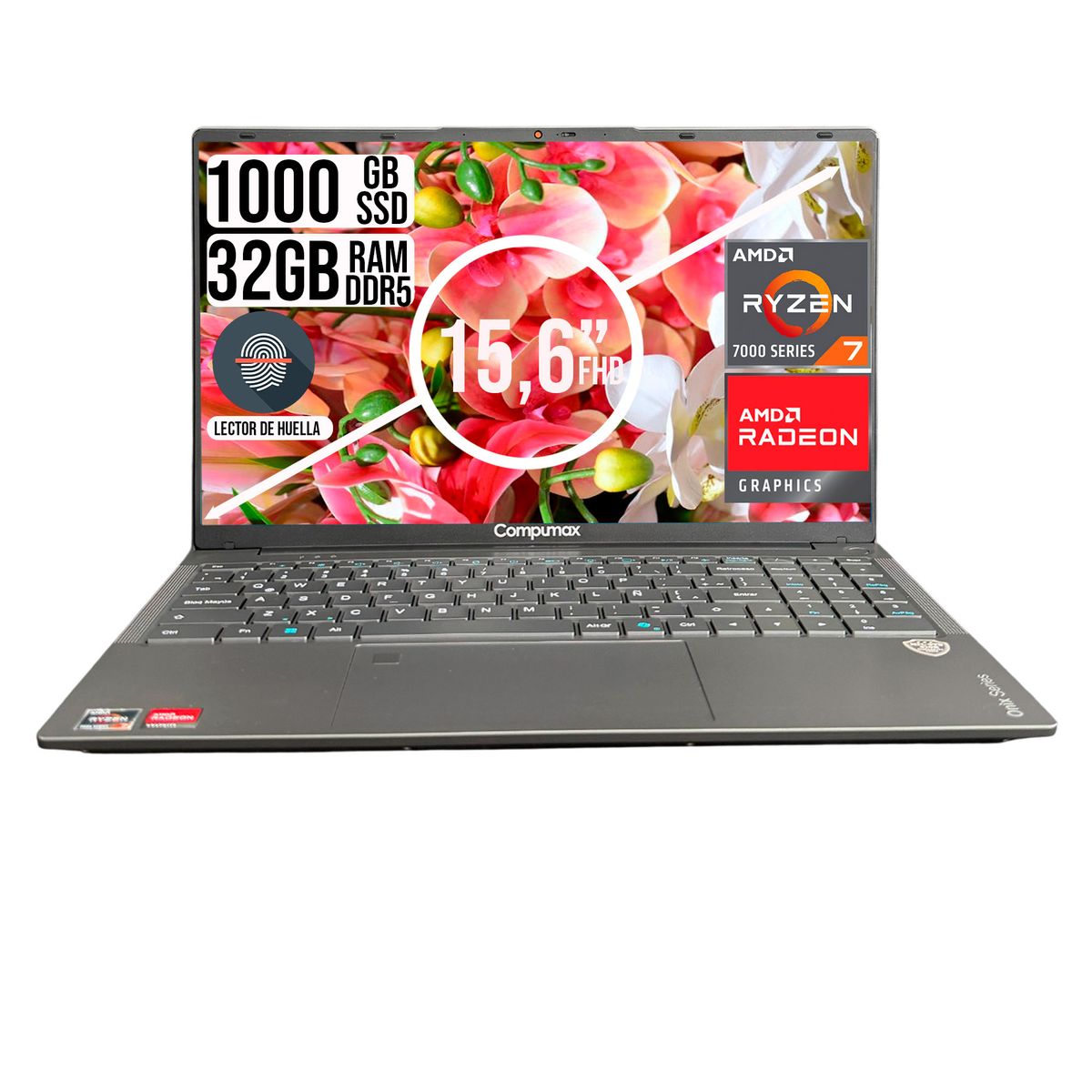 COMPUMAX - PORTATIL COMPUMAX ONIX AMD RYZEN 7-7735HS SSD 1TB RAM 32GB  15.6" LCD