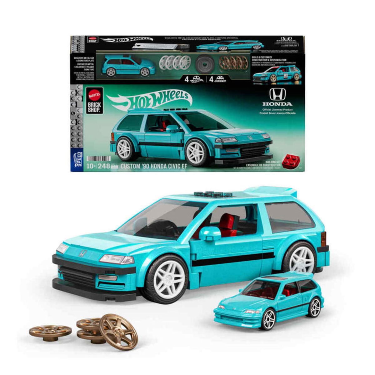 HOT WHEELS - Hot Wheels Mattel Brick Shop Speed Custom 90 Honda Civic EF