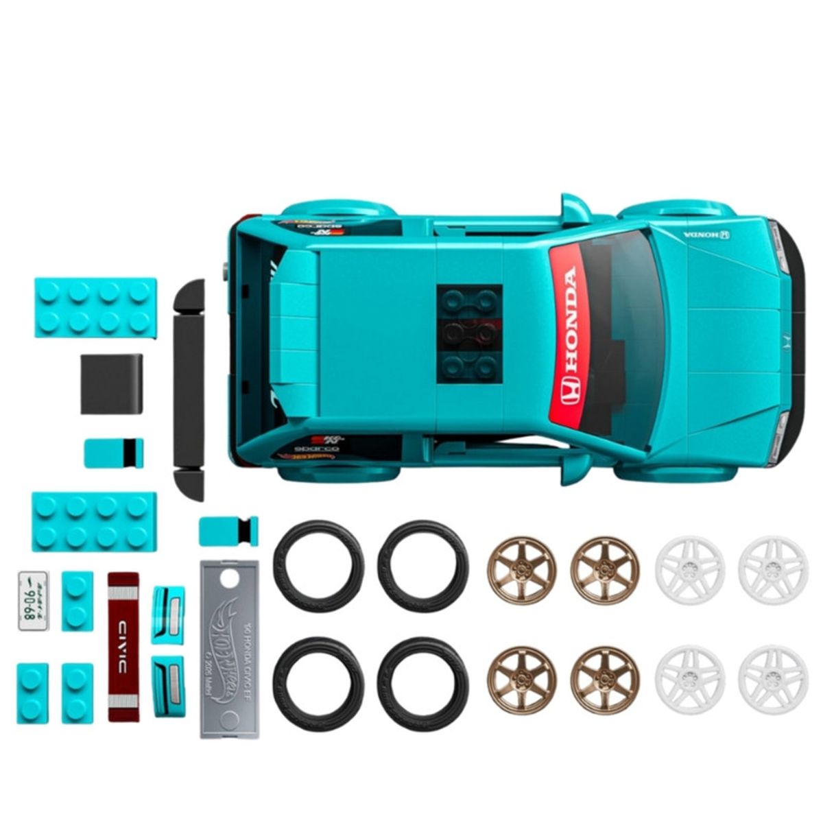 HOT WHEELS - Hot Wheels Mattel Brick Shop Speed Custom 90 Honda Civic EF