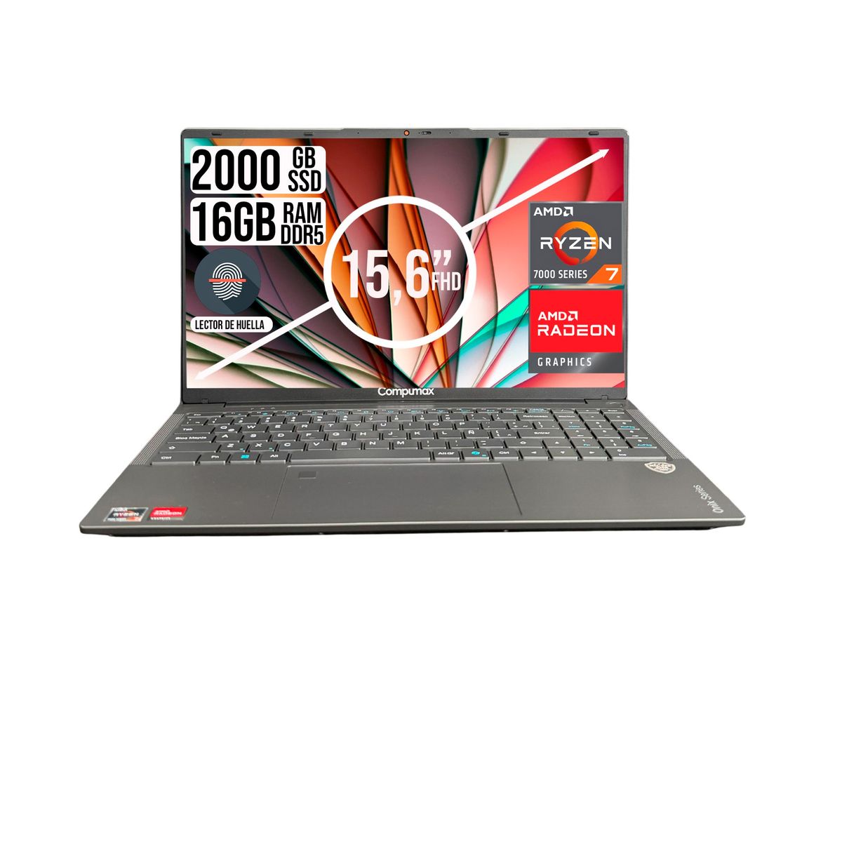 COMPUMAX - PORTATIL COMPUMAX ONIX AMD RYZEN 7-7735HS SSD 2TB RAM 16GB 15.6 LCD