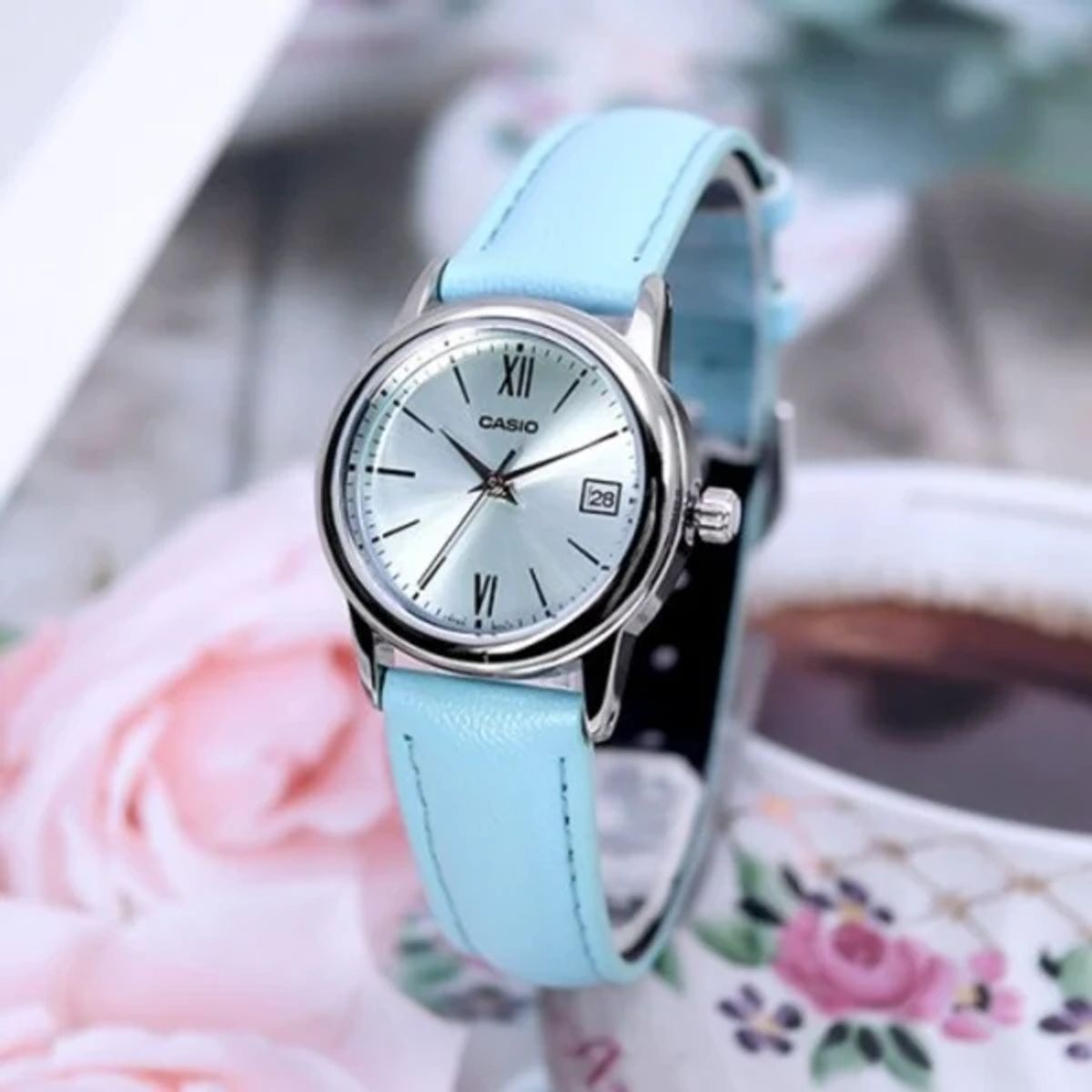 CASIO - RELOJ PARA MUJER CASIO LTP-V002L-2B3UDF -AZUL
