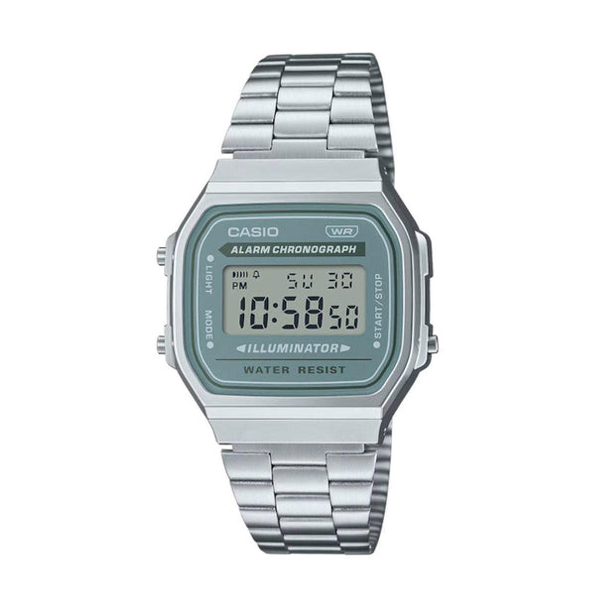 CASIO - RELOJ CASIO VINTAGE A168WA-3AYDF -PLATEADO