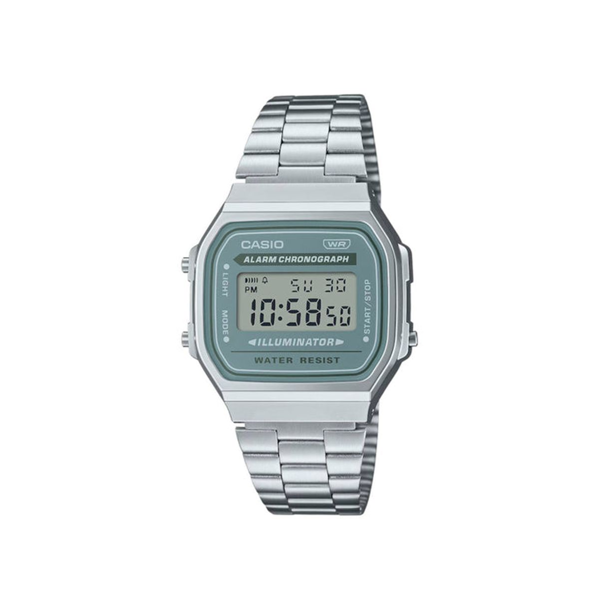 CASIO - RELOJ CASIO VINTAGE A168WA-3AYDF -PLATEADO