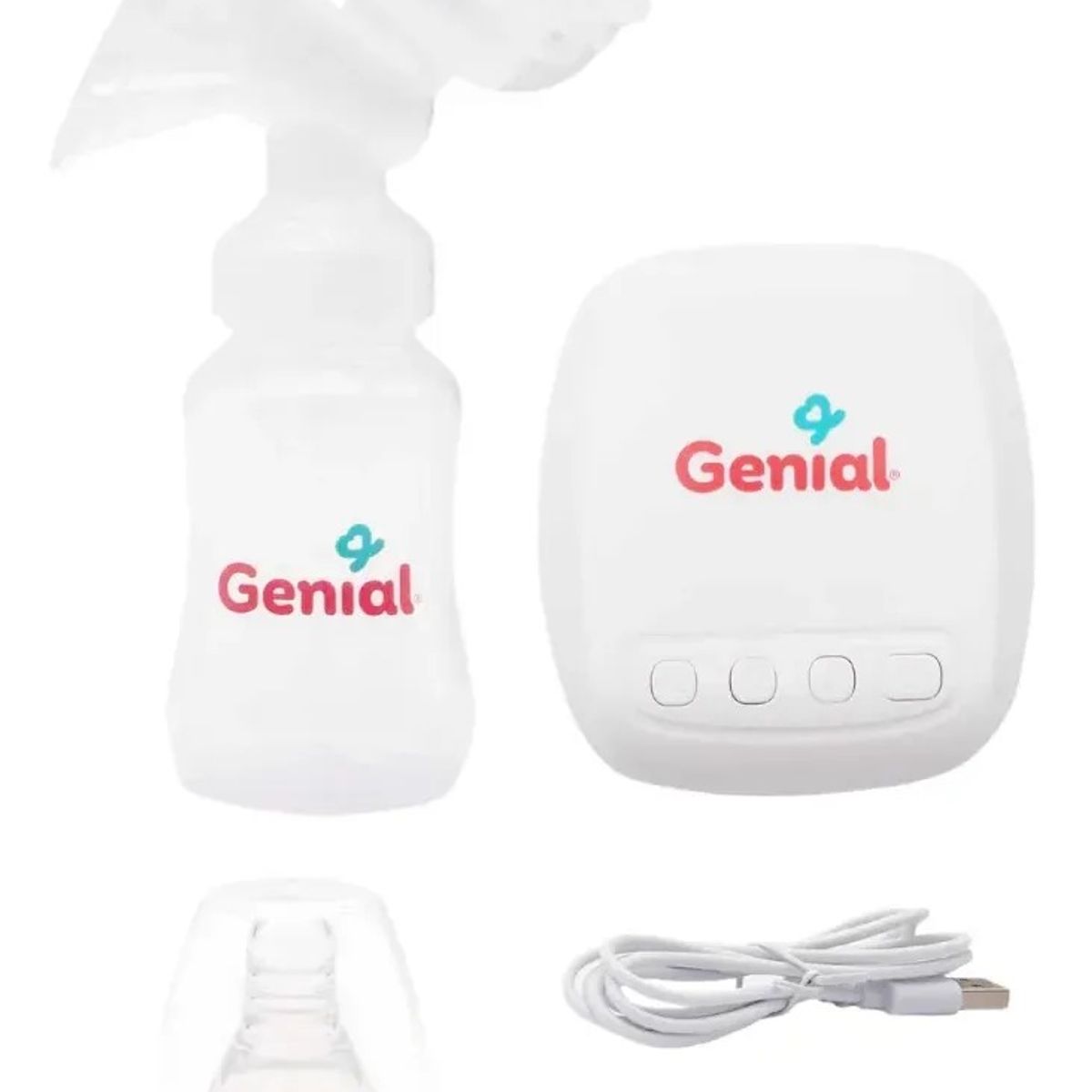 BEBESITOS - Extractor De Leche Electrico Inalambrico Blanco Bebe Lactancia Genial Ref. Gn-S006A