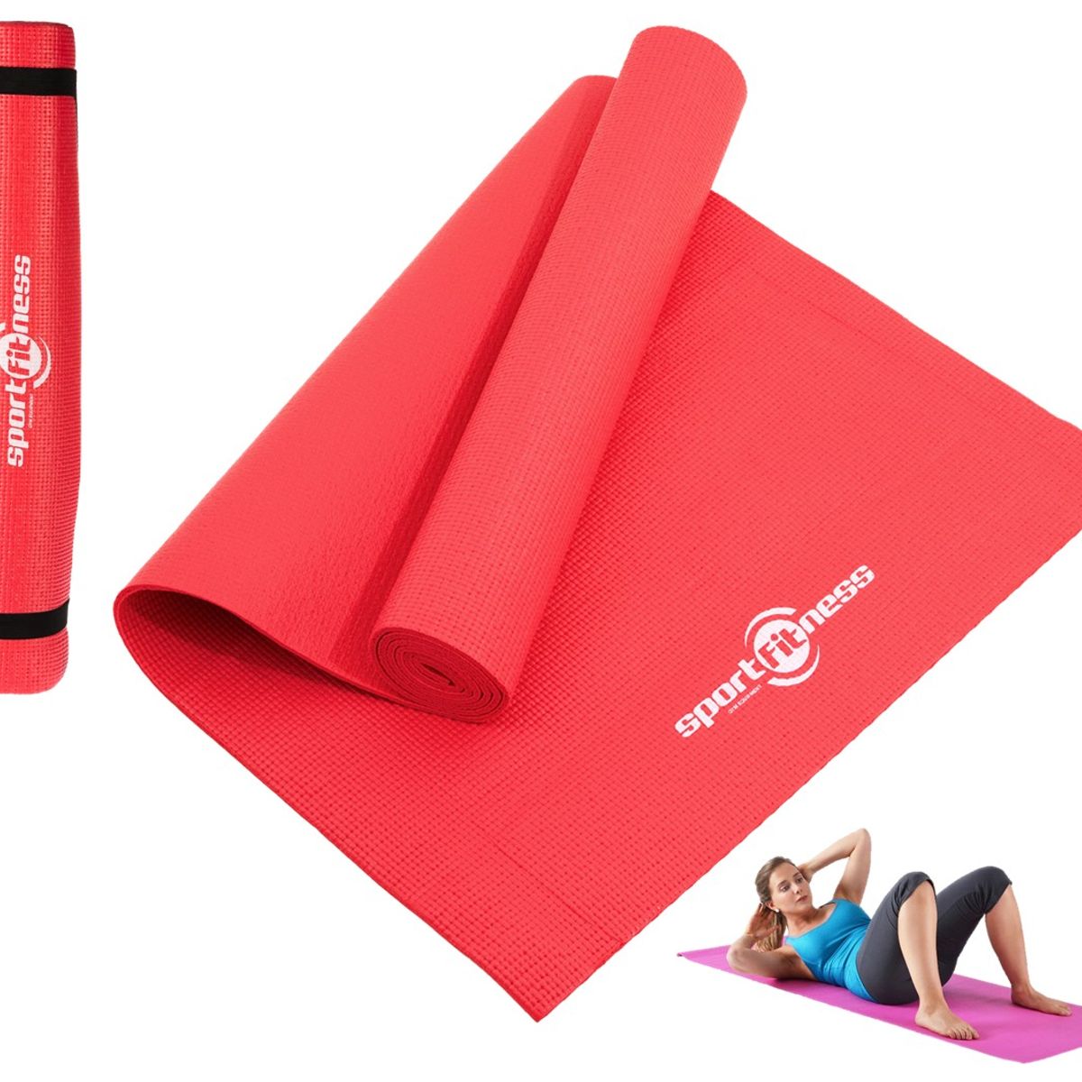SPORT FITNESS - Mat yoga pilates sportfitness 6mm gimnasio abdominales gym