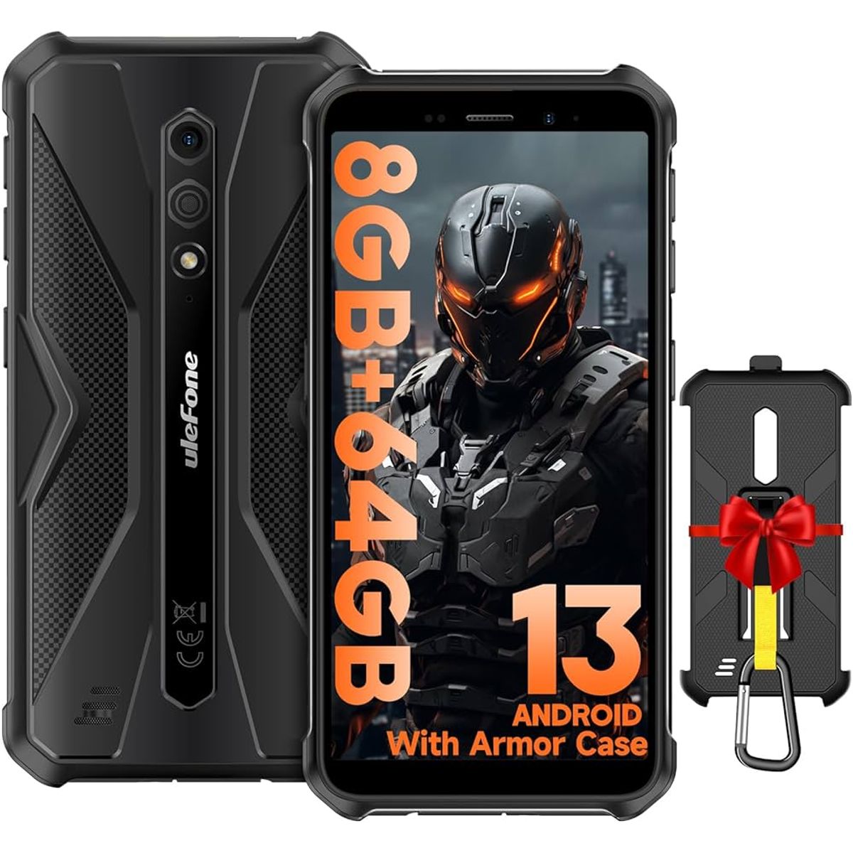 ULEFONE - Celular Ulefone Armor X12 Pro 64GB 10GB RAM Negro
