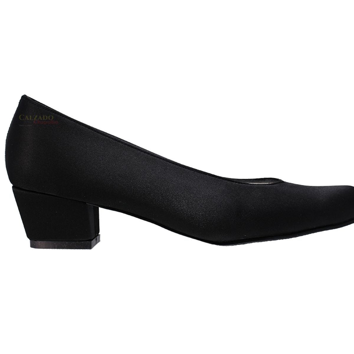 GENERICO - Zapato En Satin Para Dama Tacón Ancho 3 12