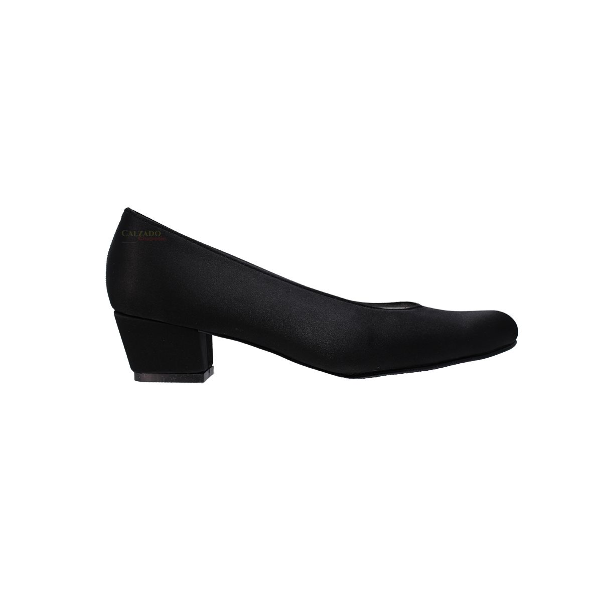 GENERICO - Zapato En Satin Para Dama Tacón Ancho 3 12