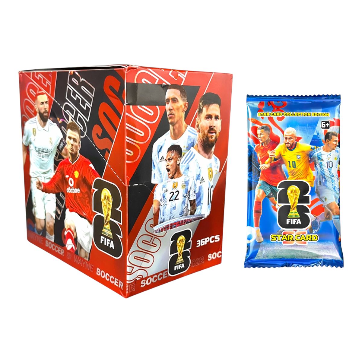 RONDA - Caja de Cartas Fútbol Star Card Coleccionables