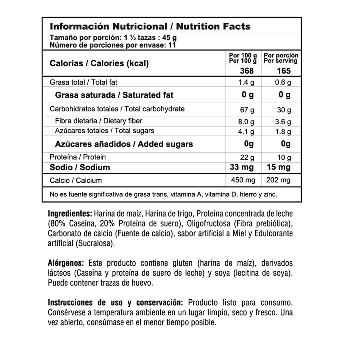 MEGAPLEX - Cereal Proteico NUTRA POPS Miel 1 lb Caja X 2 Und 495 g