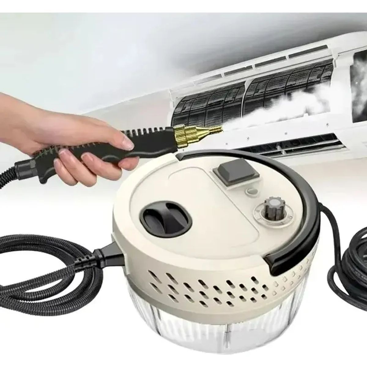 GENERICO - Limpiador De Vapor Portátil Alta Presión 1400ml 3000W Beige