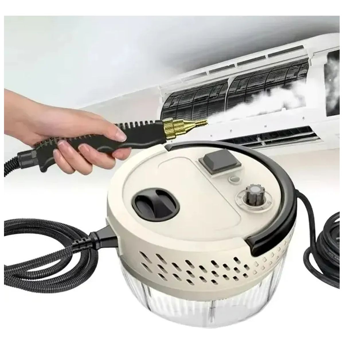 GENERICO - Limpiador De Vapor Portátil Alta Presión 1400ml 3000W Beige