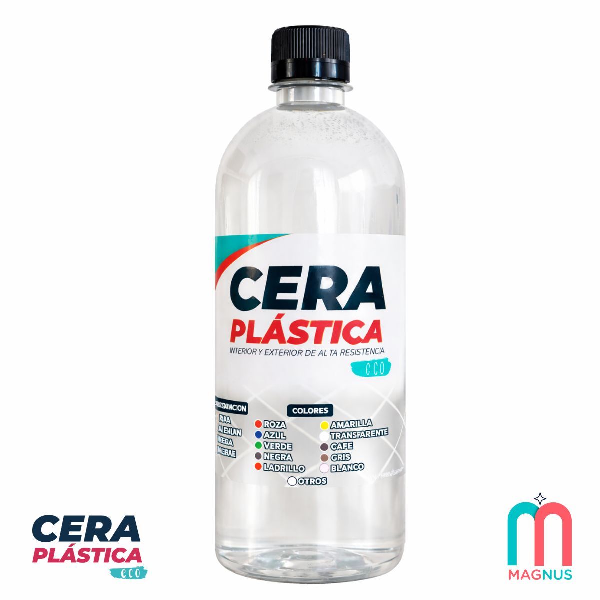GENERICO - Cera Plástica Eco 1 Litro Transparente para Pisos Rústicos – Base Agua – Antideslizante – No Mancha