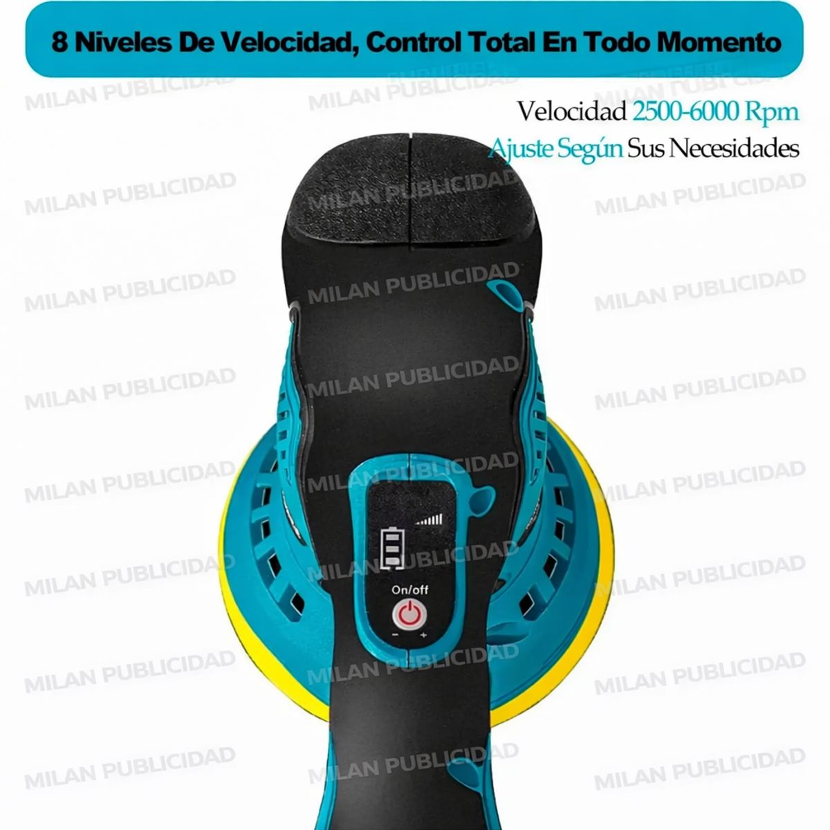 GENER - Polichadora Brilladora Inalambrica Multifuncional 2 Baterias 110v