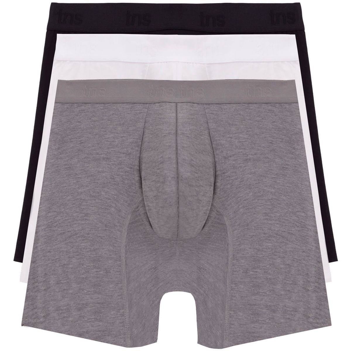 TENNIS - Boxer tripack blanco-gris-negro para hombre