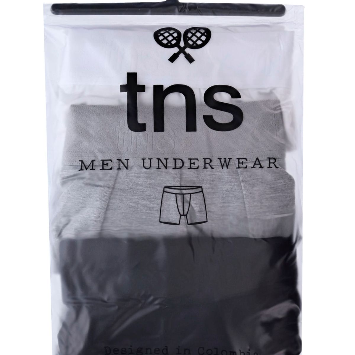 TENNIS - Boxer tripack blanco-gris-negro para hombre