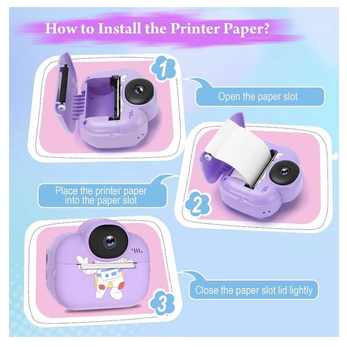 BABIES AND KIDS - Cámara para niños con impresión instantánea , juguete