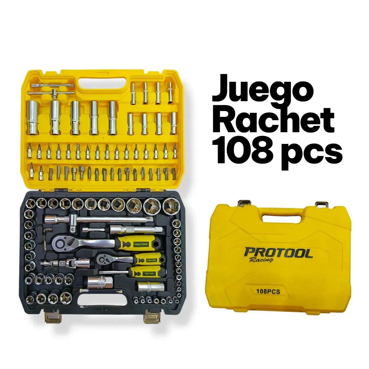 PROTOOL - Juego Rachet 108 PCS